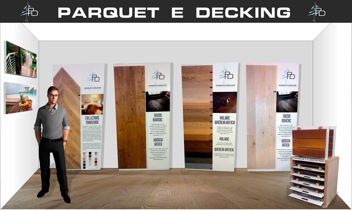 parquet e decking espositori rendering espositori confort casa